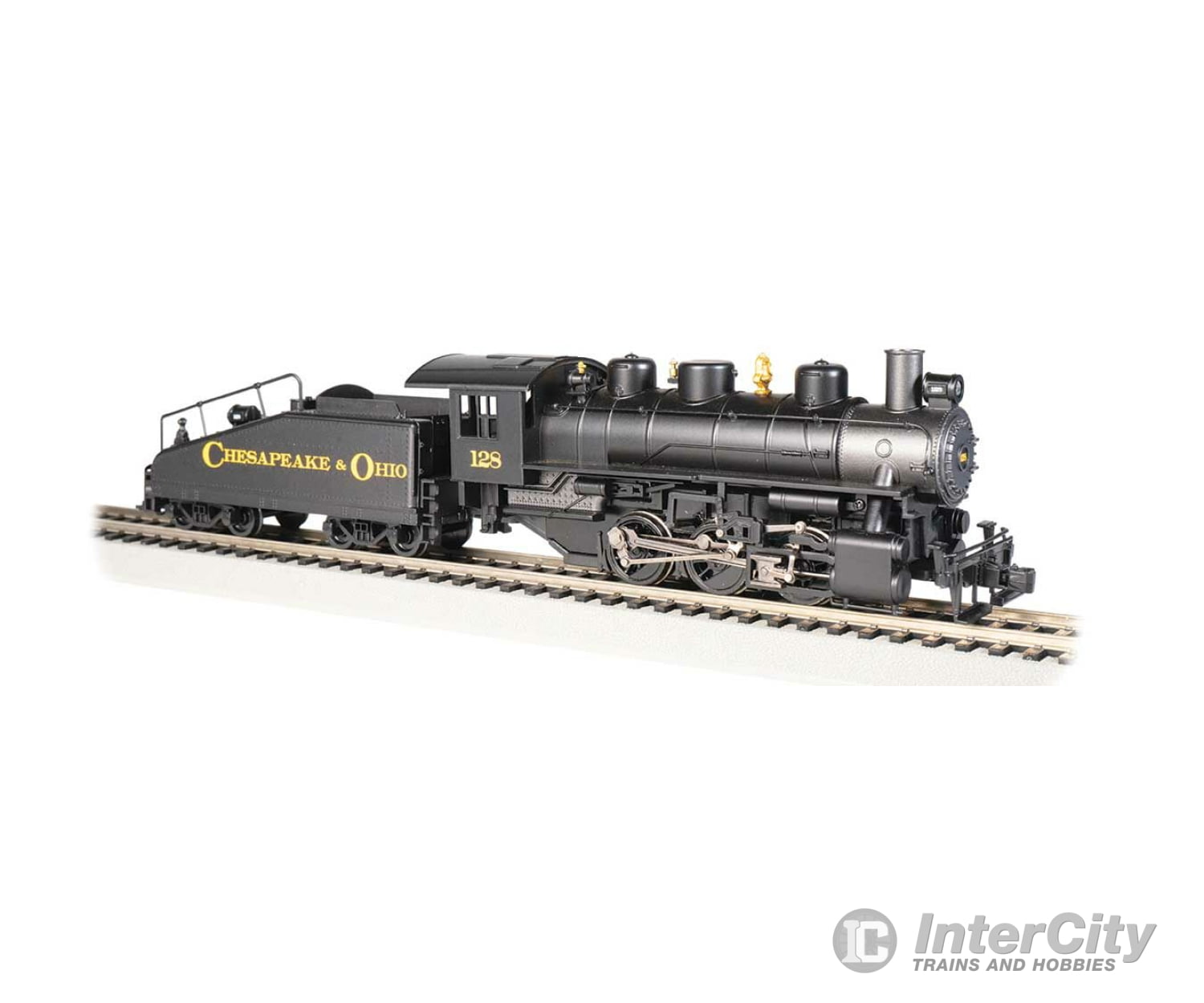 Bachmann 51612 Usra 0-6-0 With Slope-Back Tender Dcc And Smoke -- Chesapeake & Ohio 128 (Black