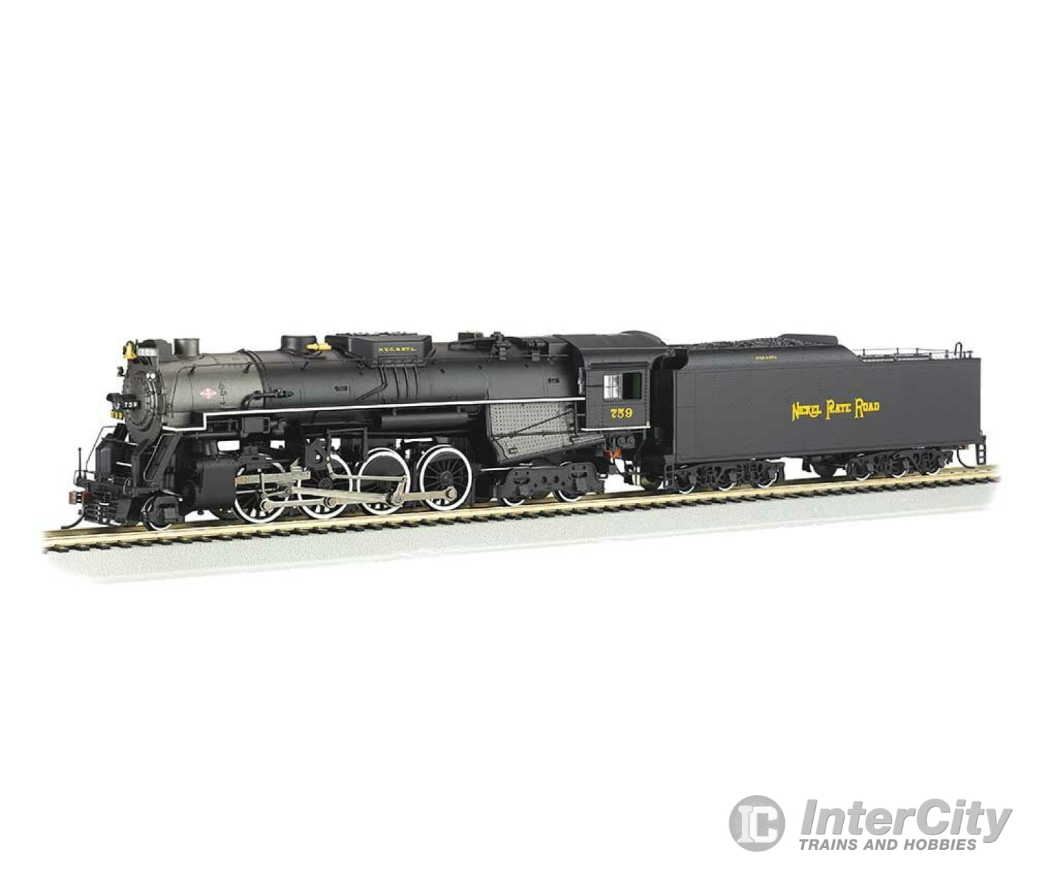 Bachmann 52404 2-8-4 Berkshire W/Sound & Dcc -- Nickel Plate Road #759 (Black Graphite) Locomotives