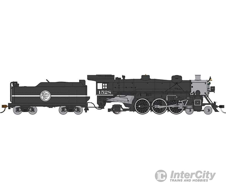 Bachmann 52902 Usra Light 4-6-2 Pacific - Standard Dc -- Atlantic Coast Line #1528 (Black Graphite
