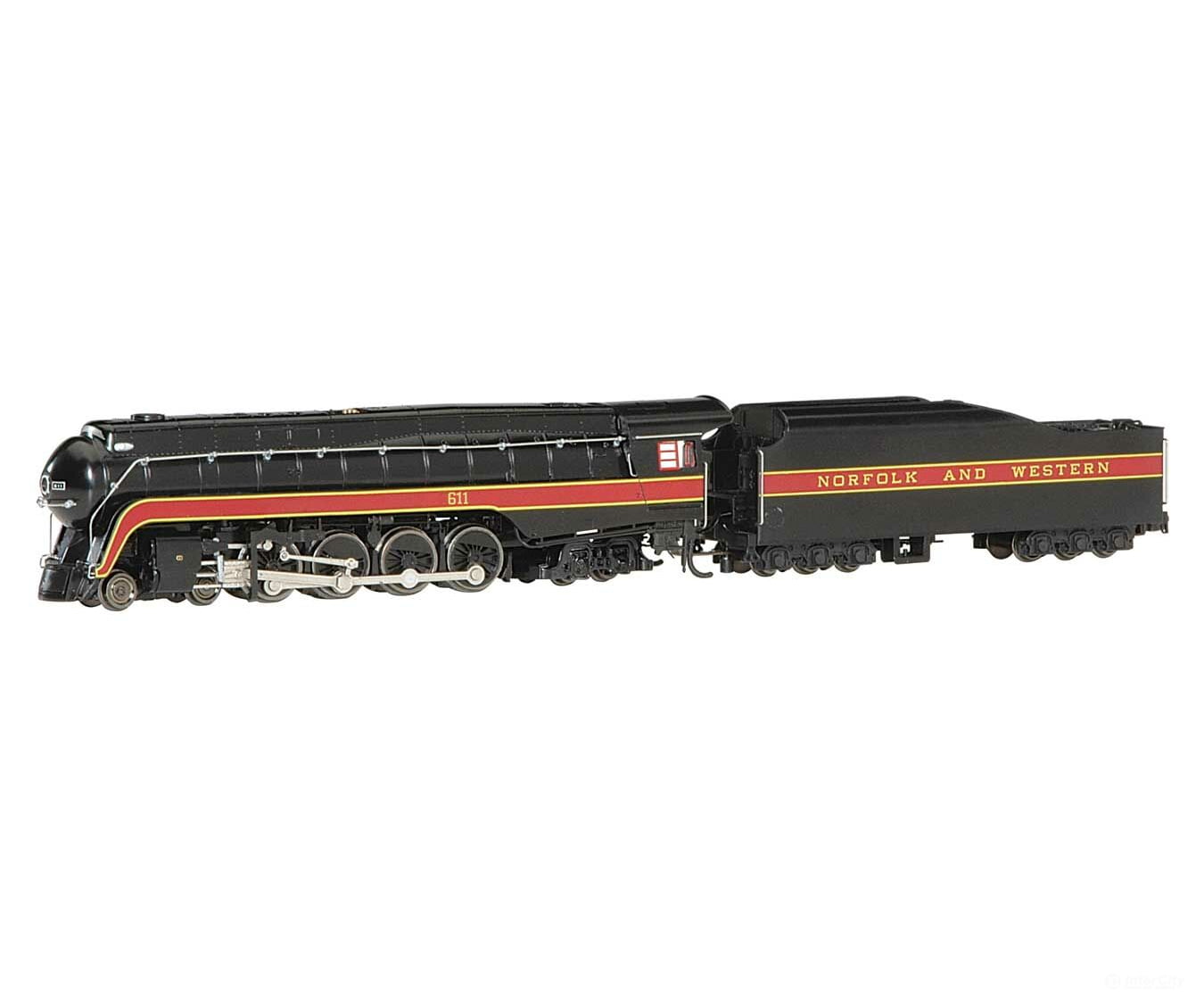 Bachmann 53253 Class J 4-8-4 - Econami(Tm) Sound And Dcc -- Norfolk & Western 611 (Black Maroon)