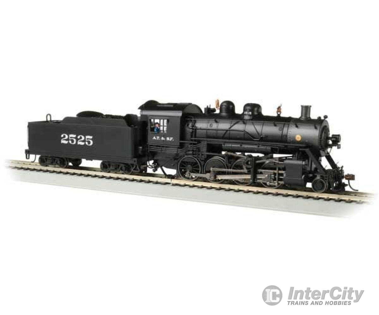 Bachmann 57910 2-8-0 Consolidation - Sound And Dcc Value -- Santa Fe 2525 (Black) Locomotives &