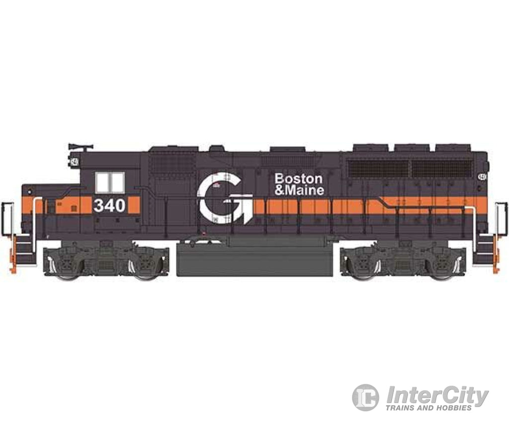 Bachmann 60313 Emd Gp40 - Dcc -- Guilford/Boston & Maine #340 (Gray Orange White) Locomotives