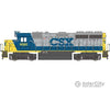 Bachmann 60314 Emd Gp40 - Dcc -- Csx #6062 (Bright Future Gray Blue Yellow) Locomotives & Railcars