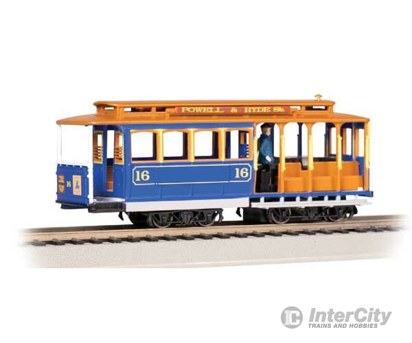 Bachmann 60528 Cable Car With Grip Man - Standard Dc -- 16 (Blue Tan) Locomotives & Railcars