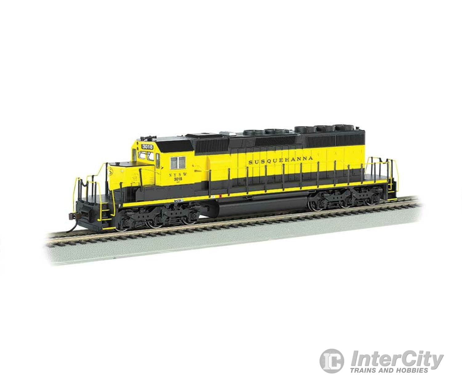 Bachmann 60914 Emd Sd40-2 - Dcc -- New York Susquehanna & Western #3018 (Black Yellow) Locomotives