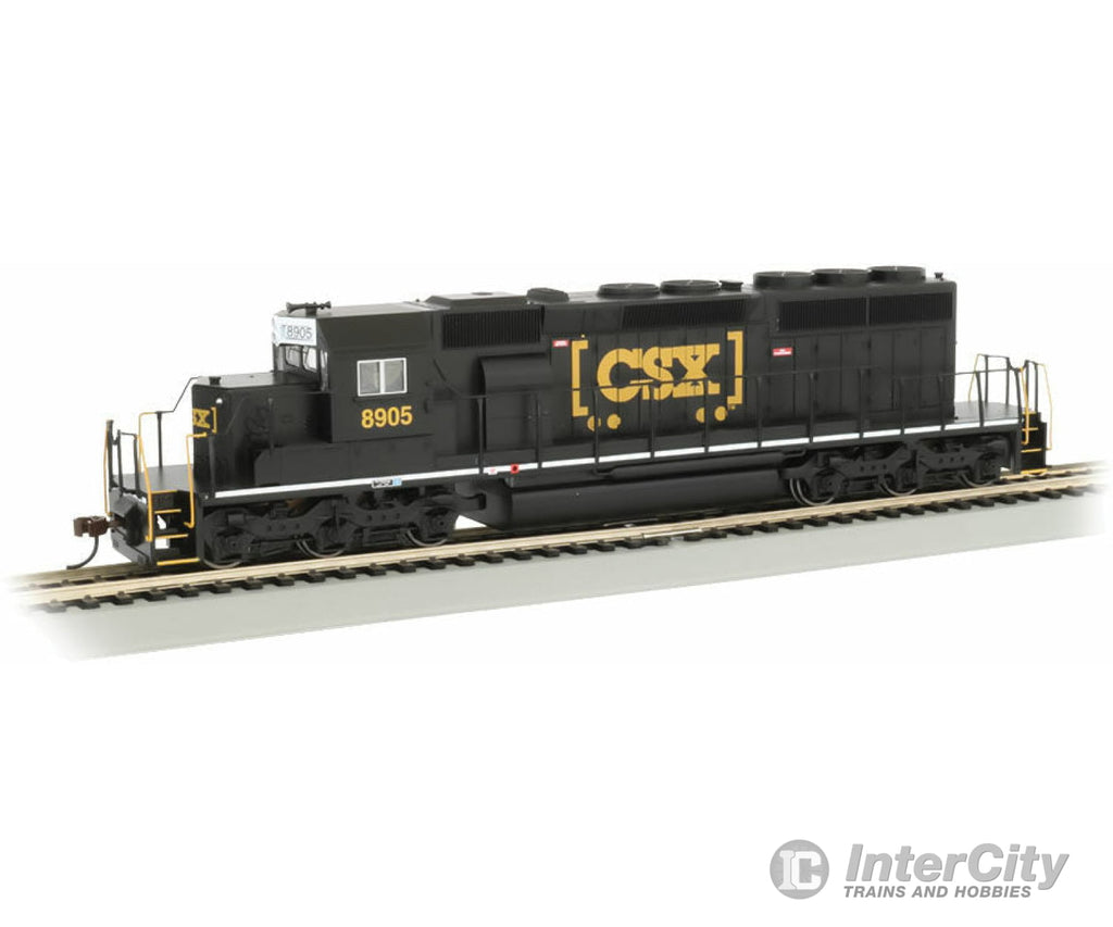 Bachmann 60917 Emd Sd40-2 - Dcc -- Csx Transportation #8905 (Ex-Ns; Black Yellow; Boxcar Logo)