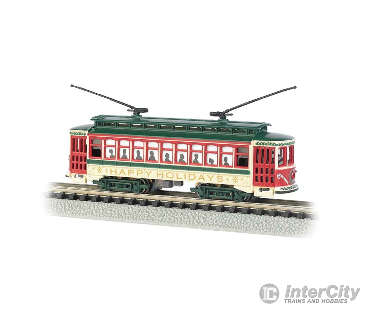 Bachmann 61085 Brill Trolley - Standard Dc -- Christmas (Happy Holidays) Locomotives & Railcars