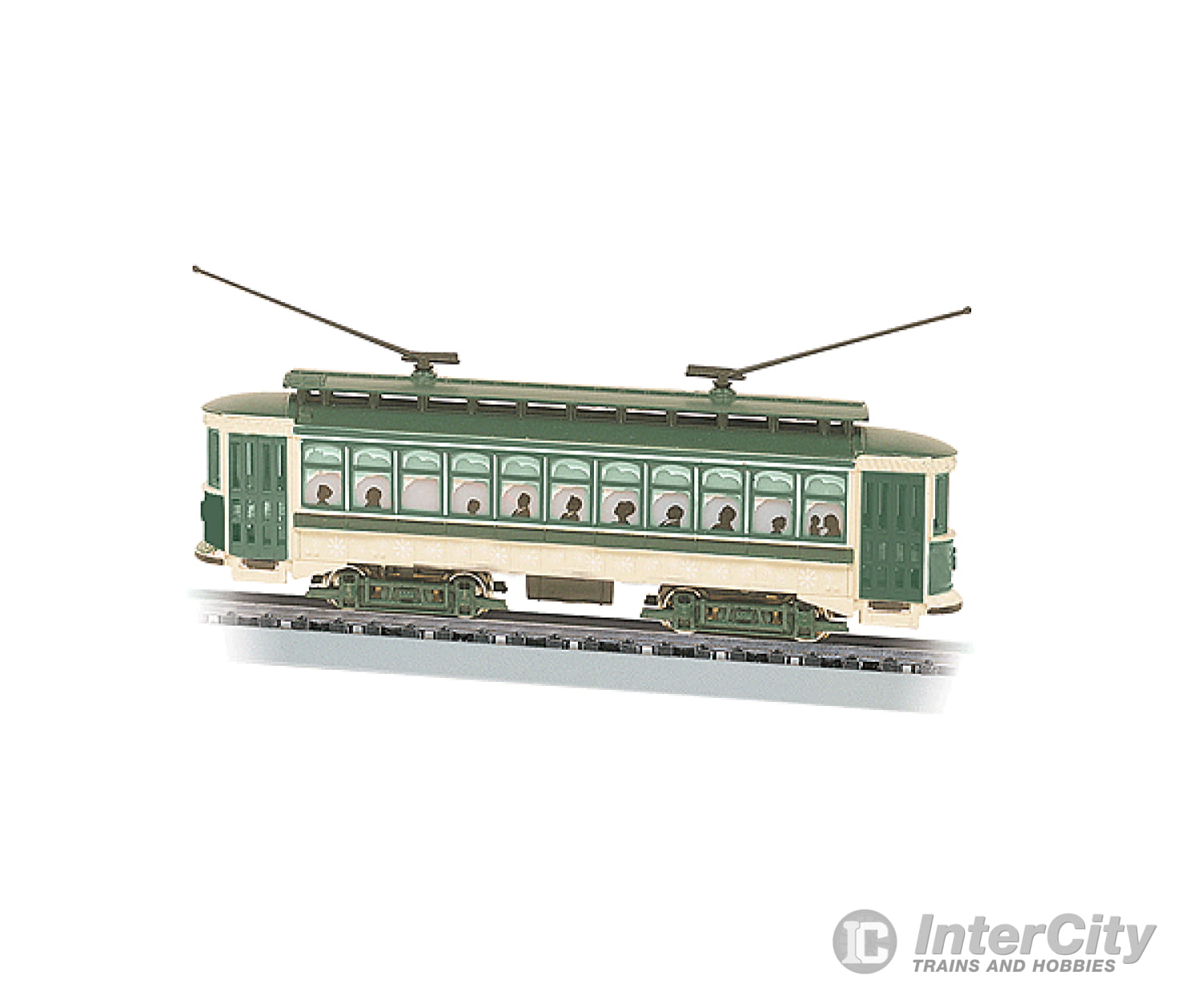 Bachmann 61093 Brill Trolley - Standard Dc -- Green Cream Brown Locomotives & Railcars