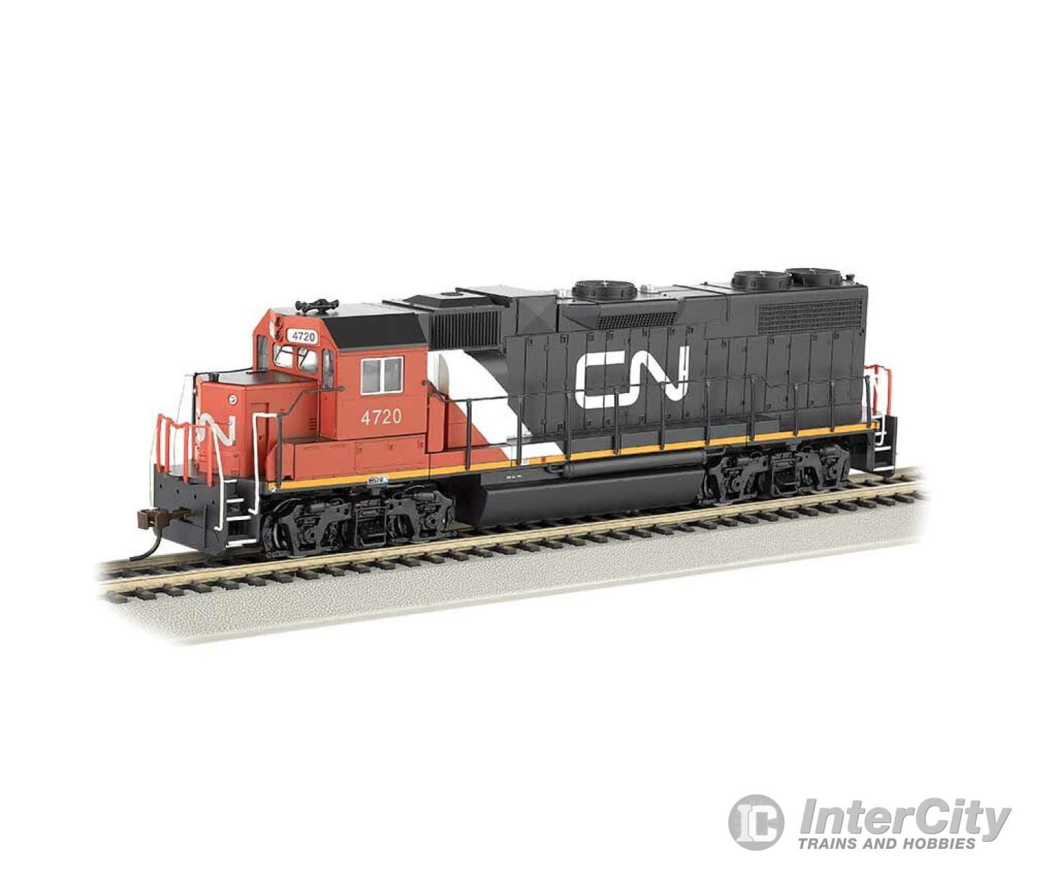 Bachmann 61717 Emd Gp38-2 - Standard Dc -- Canadian National #4720 (Black White Red) Locomotives &