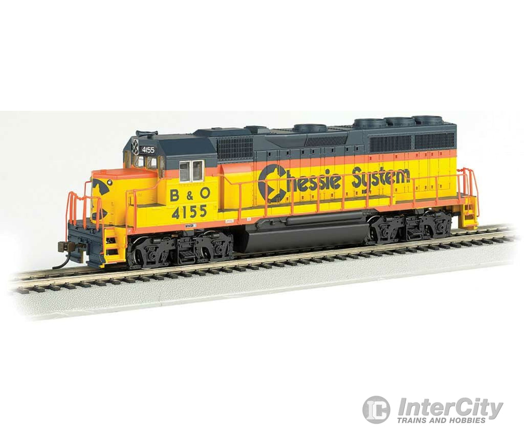 Bachmann 63533 Emd Gp40 - Standard Dc -- Chessie System 4155 (Yellow Vermillion Blue) Locomotives &