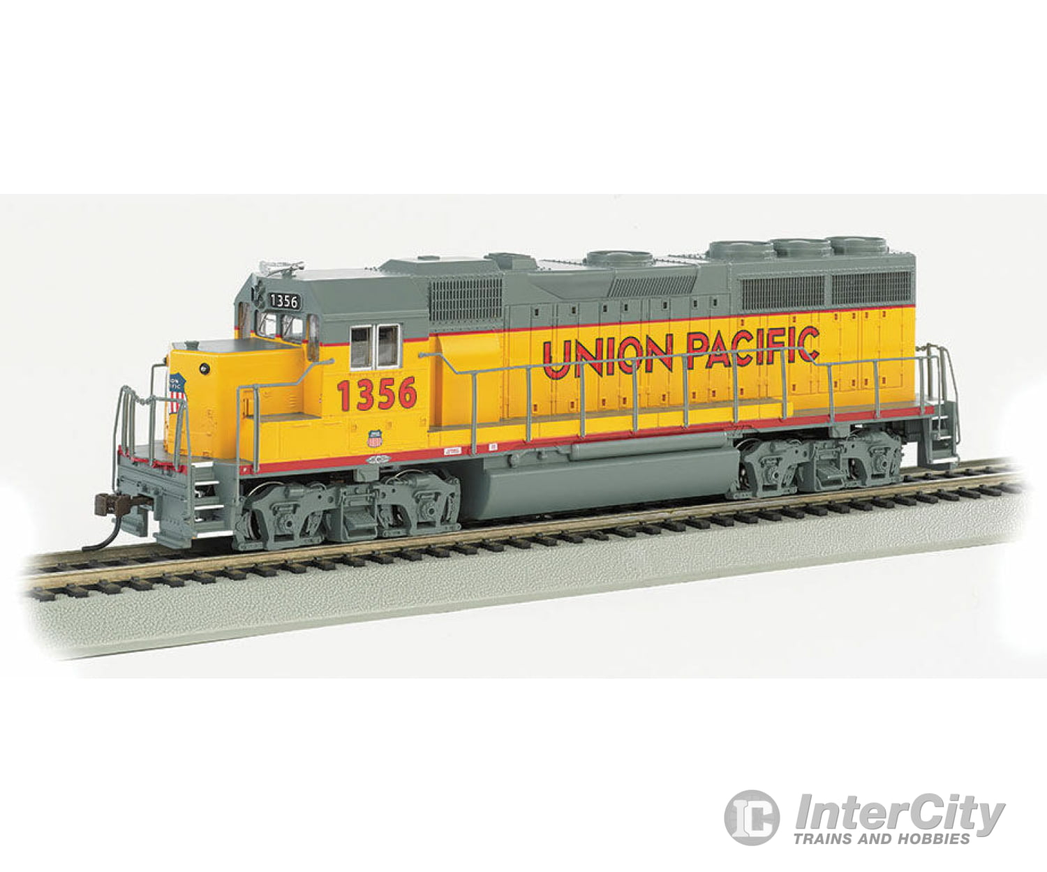 Bachmann 63534 Emd Gp40 - Standard Dc -- Union Pacific 1356 (Armour Yellow Gray) Locomotives &