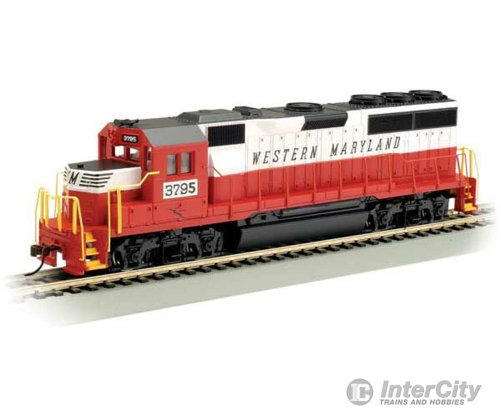 Bachmann 63536 Emd Gp40 - Standard Dc -- Western Maryland 3795 (White Red Black) Locomotives &