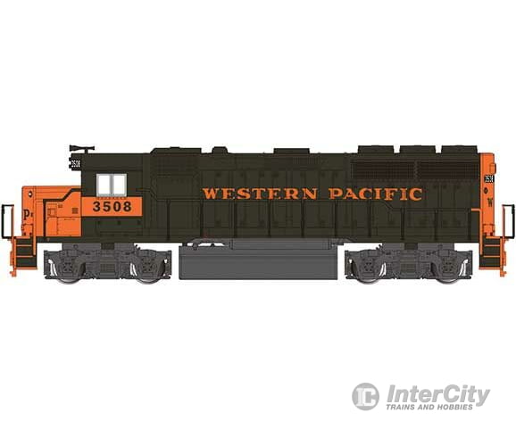 Bachmann 63541 Emd Gp40 - Standard Dc -- Western Pacific #3508 (Late Scheme Green Orange Under