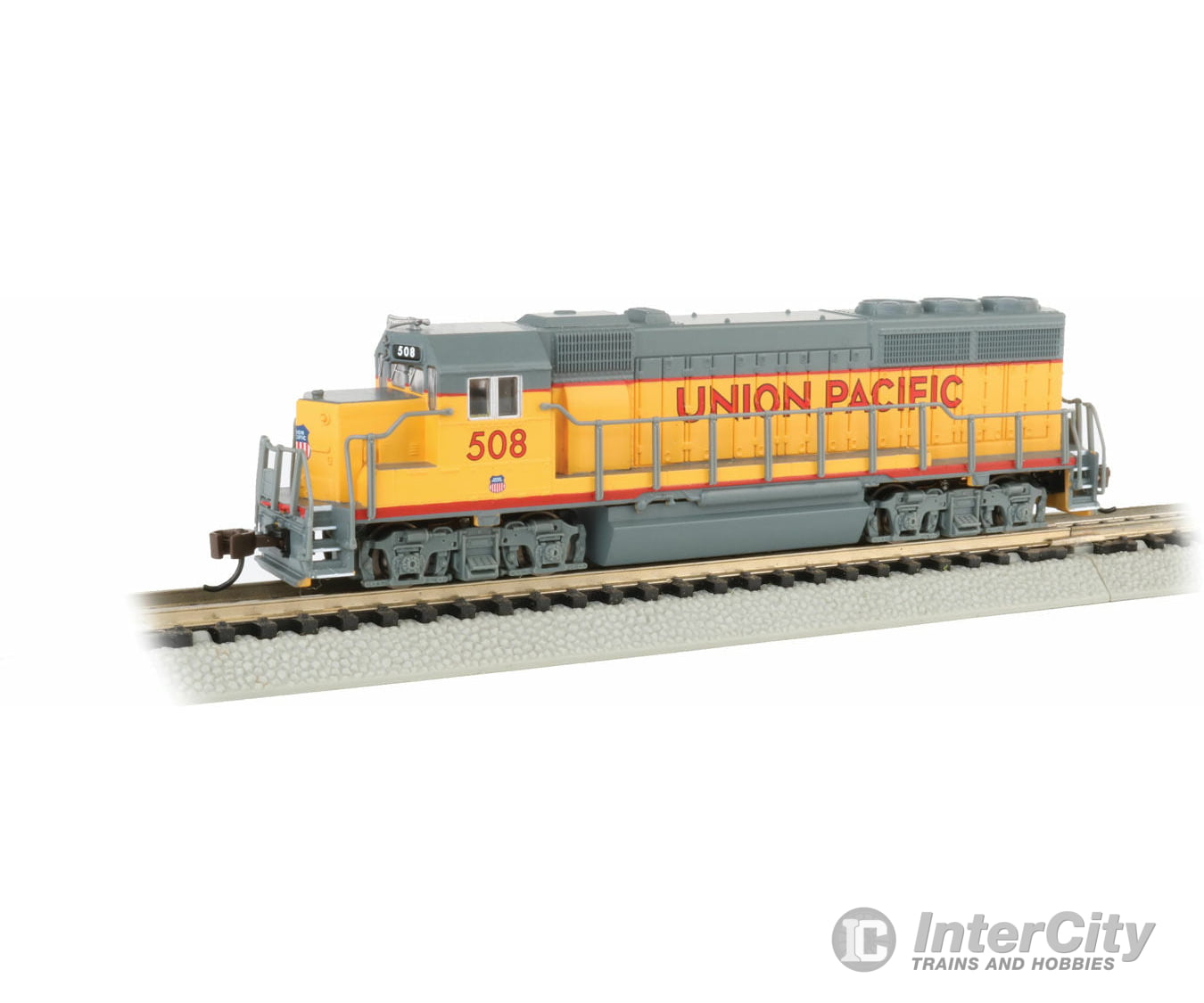 Bachmann 63562 Emd Gp40 No Dynamic Brakes - Standard Dc -- Union Pacific #508 (Armour Yellow Gray)