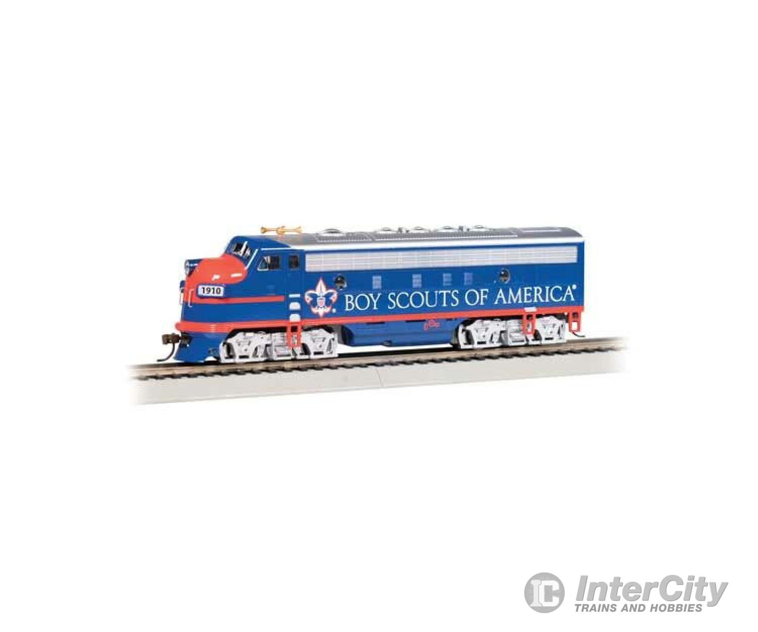 Bachmann 63712 Emd F7 - Standard Dc -- Boy Scouts Of America (Blue Red Silver) Locomotives &