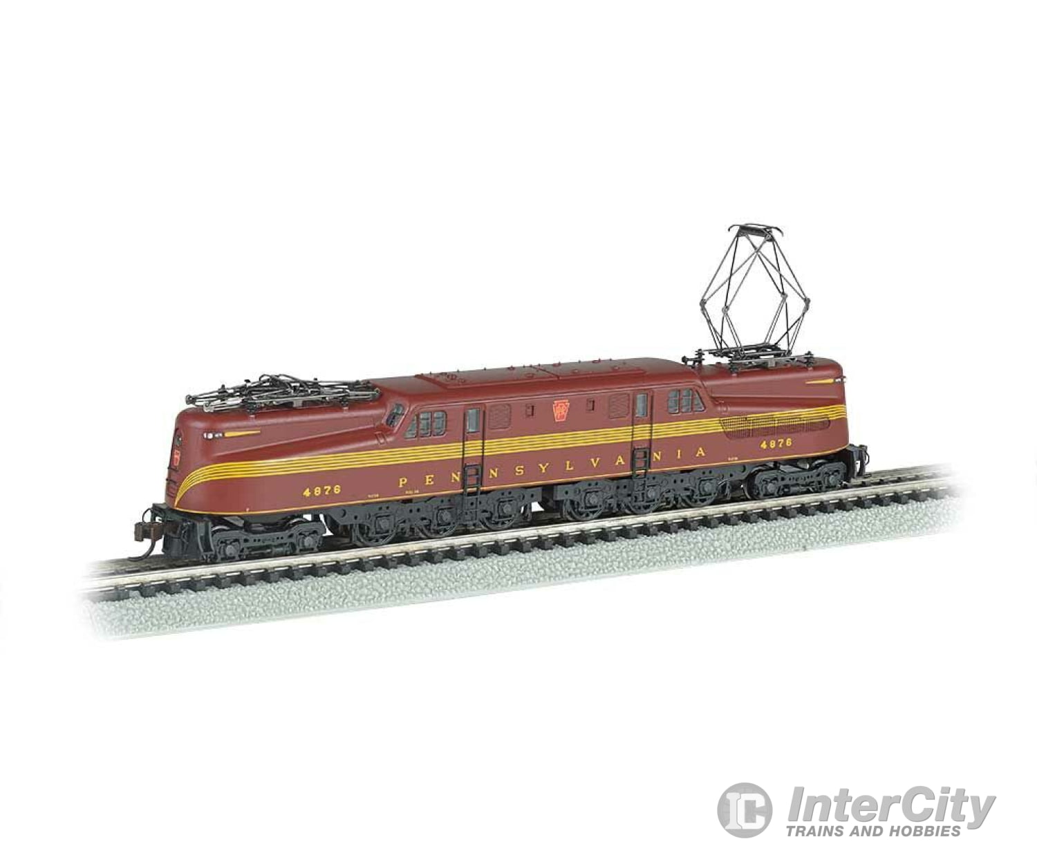 Bachmann 65252 Gg1 Electric - Standard Dc -- Pennsylvania Railroad #4876 (Tuscan Yellow 5-Stripe)