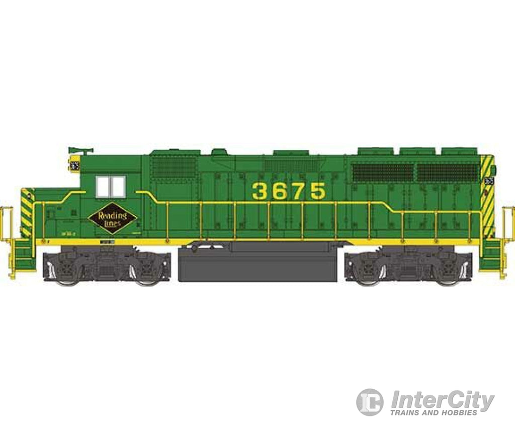 Bachmann 66310 Emd Gp40 - Sound And Dcc -- Reading #3675 (Green Yellow End Striping) Locomotives &