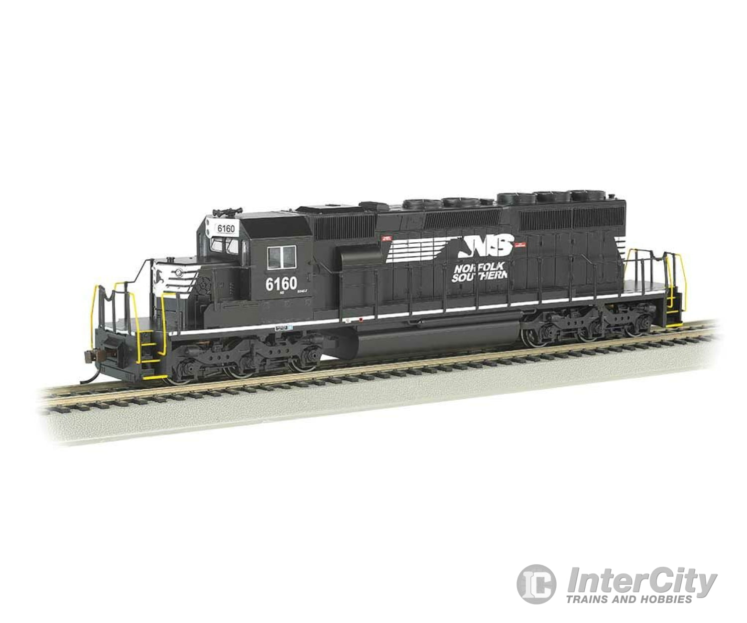 Bachmann 67027 Emd Sd40-2 - Standard Dc -- Norfolk Southern #6160 (Black White Horse Head Logo)