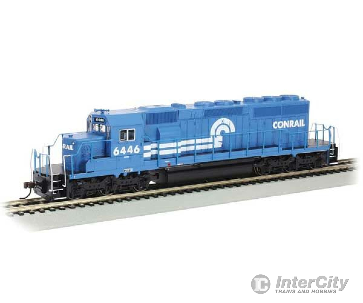 Bachmann 67029 Emd Sd40-2 - Standard Dc -- Conrail 6446 (Blue White) Locomotives & Railcars