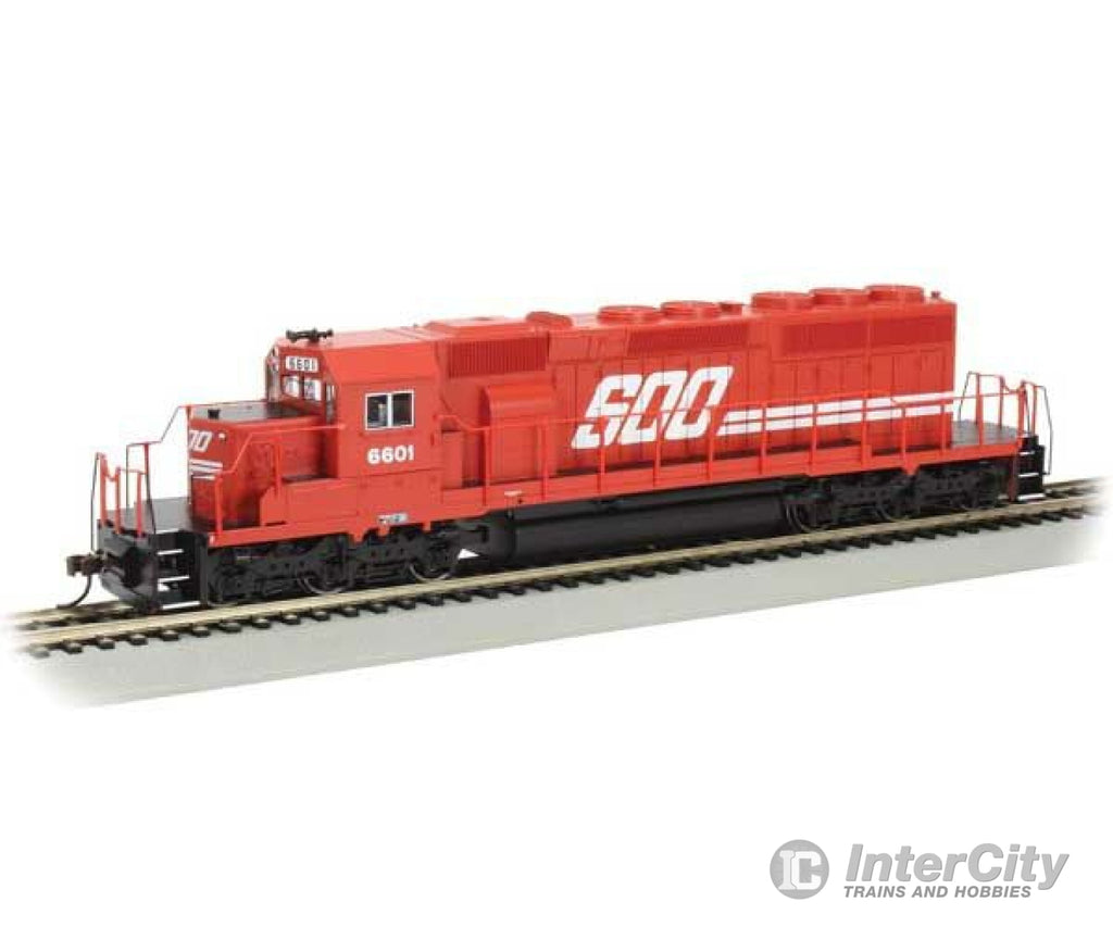 Bachmann 67030 Emd Sd40-2 - Standard Dc -- Soo Line 6601 (White Red Black) Locomotives & Railcars