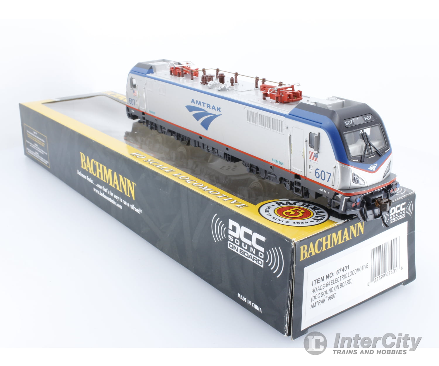 Bachmann 67401 Ho Amtrak Acs-64 Road Number 607 Dcc/Sound Locomotives