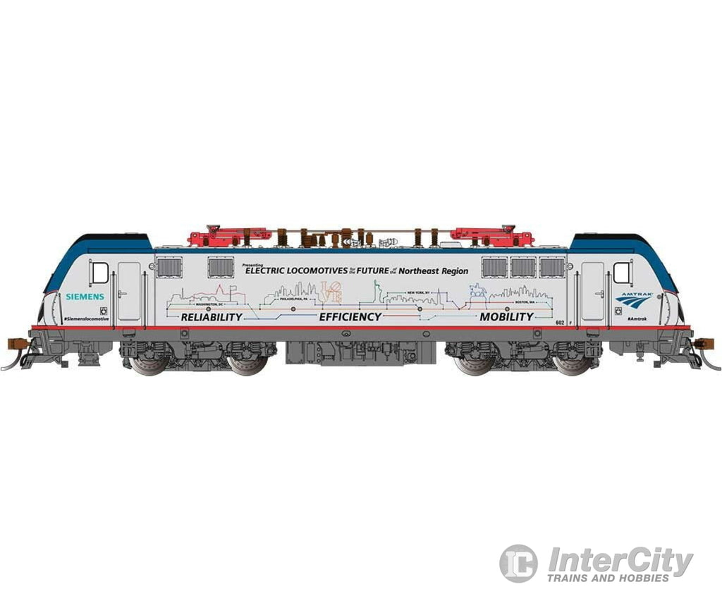 Bachmann 67406 Siemens Acs-64 Electric - Dcc And Sound -- Amtrak #602 (Mobility Scheme; Silver Blue