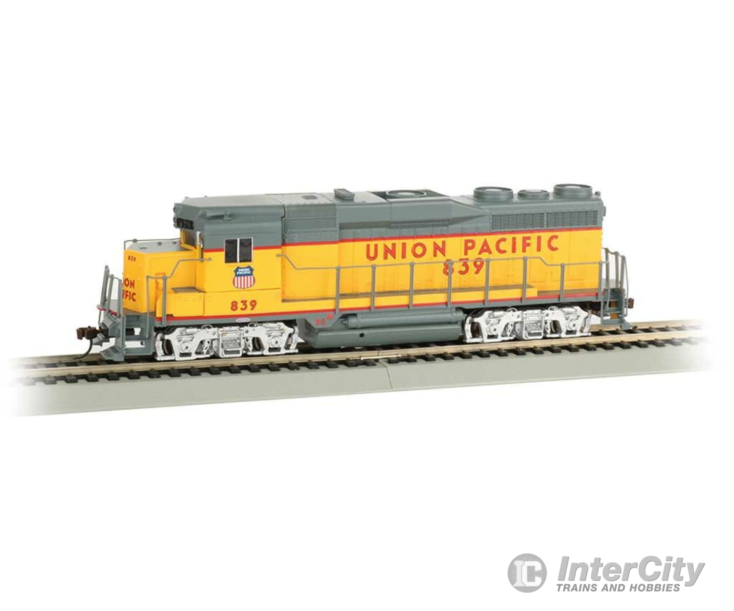 Bachmann 67605 Ho Emd Gp30 - Sound & Dcc -- Union Pacific 839 (Armour Yellow Gray Red) Locomotives