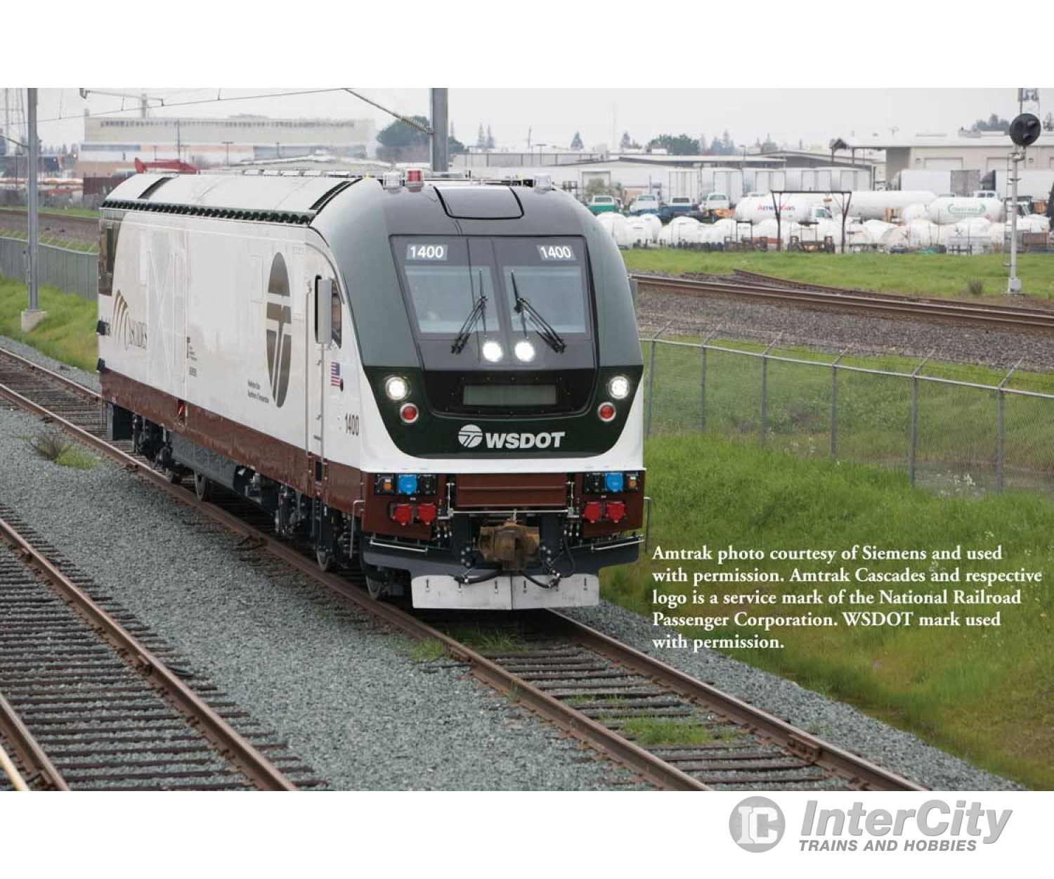 Bachmann 67904 Siemens Sc-44 Charger - Wowsound(R) And Dcc -- Amtrak #1400 (Cascades Washington