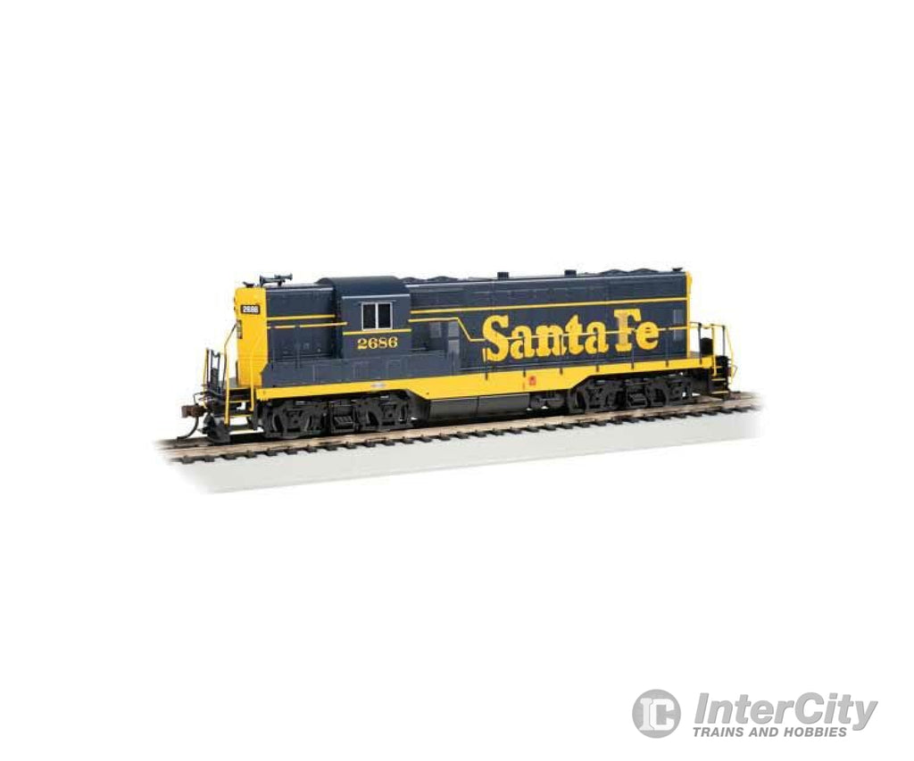 Bachmann 69104 Emd Gp7 - Standard Dc -- Santa Fe #2686 (Pinstripe Scheme Blue Yellow) Locomotives &