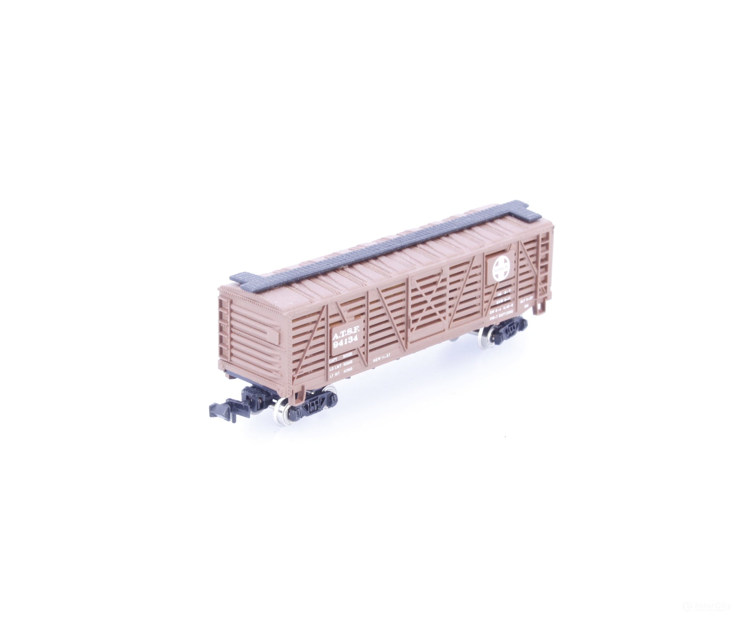 Bachmann 71550 N 41’ Wood Stock Car Atchison Topeka and Santa Fe (ATSF) 94134 - Freight Cars