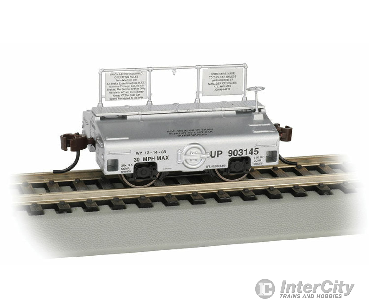 Bachmann 74404 Scale Test Weight Car - Ready To Run -- Union Pacific #903145 (Silver) Freight Cars