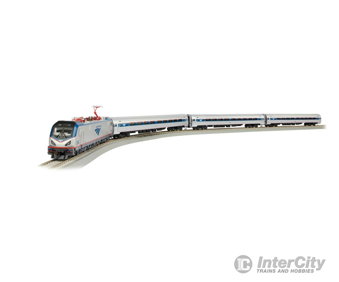 Bachmann 772 Amtrak(R) City Sprinter - Standard Dc -- Acs-64 Electric 3 Amfleet Cars E-Z Track(R)