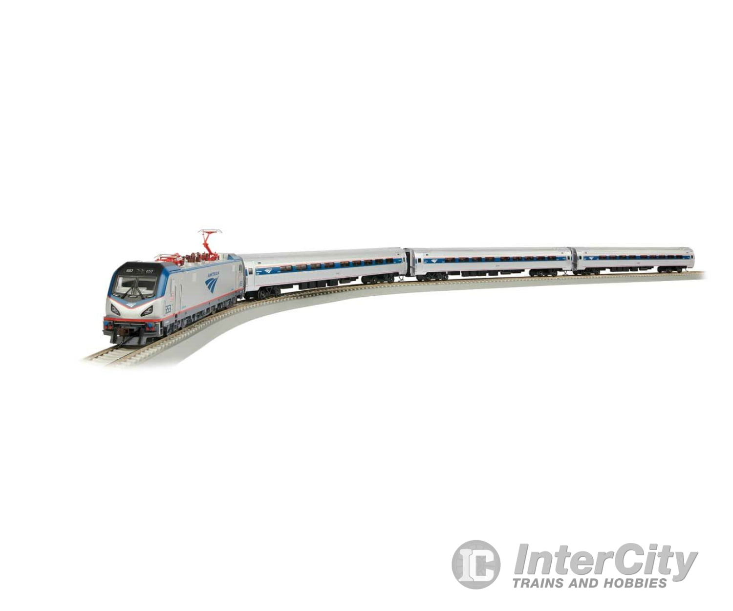 Bachmann 772 Amtrak(R) City Sprinter - Standard Dc -- Acs-64 Electric 3 Amfleet Cars E-Z Track(R)