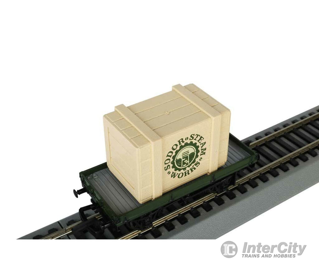 Bachmann 77404 Flatcar (Plank Wagon) - Ready To Run Thomas And Friends(Tm) -- With Sodor Steam Works