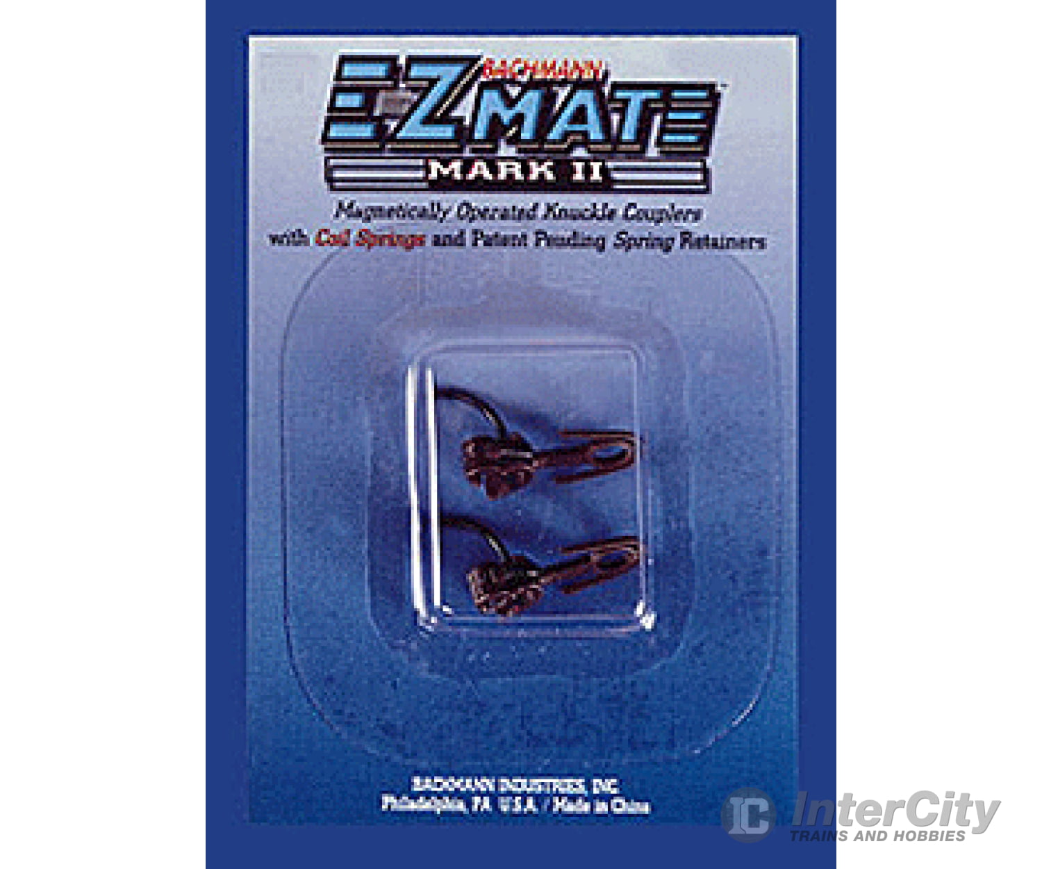 Bachmann 78024 E-Z Mate Mark Ii Couplers W/Metal Coil Spring -- Long Center Shank Style 1 Pair &