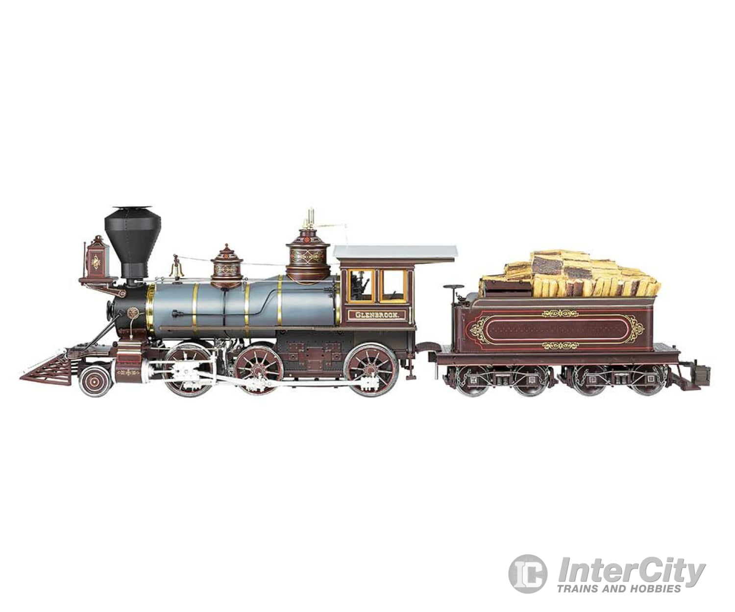 Bachmann 81486 2-6-0 Mogul - Standard Dc Spectrum(R) -- Glenbrook (Blue Brown Black Gold Red)