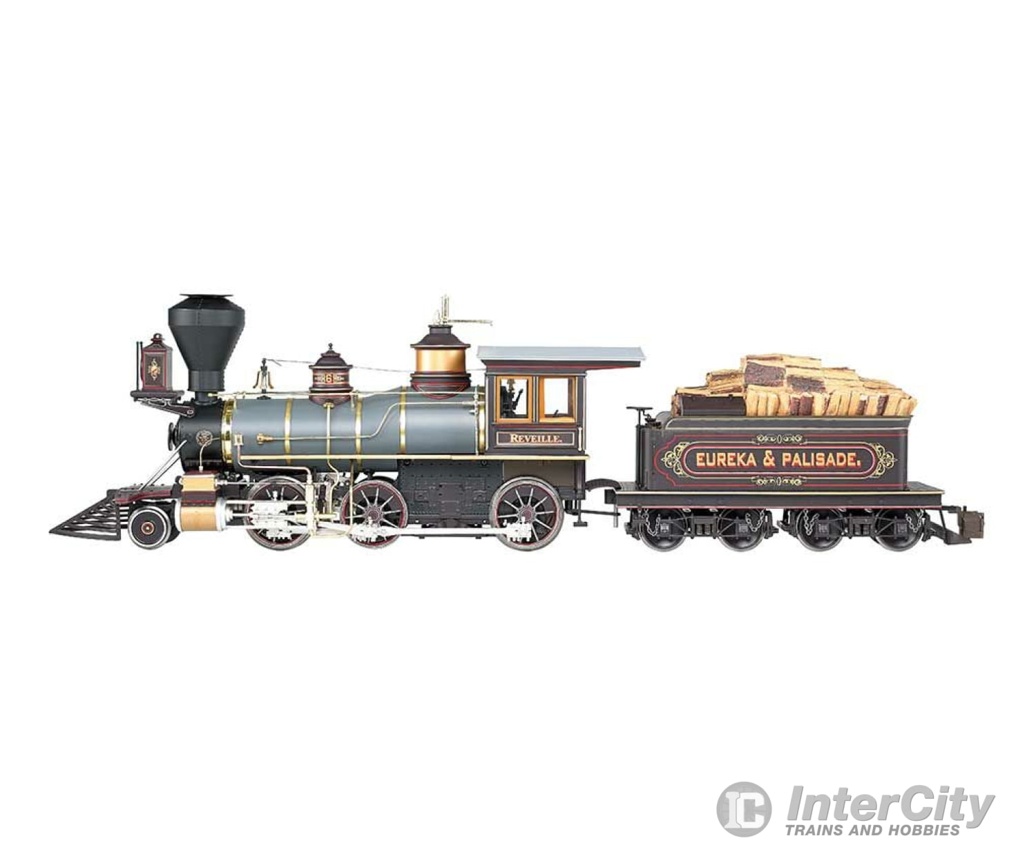 Bachmann 81487 2-6-0 - Standard Dc Spectrum(R) -- Eureka & Palisade (Maroon Russian Iron Brass Black