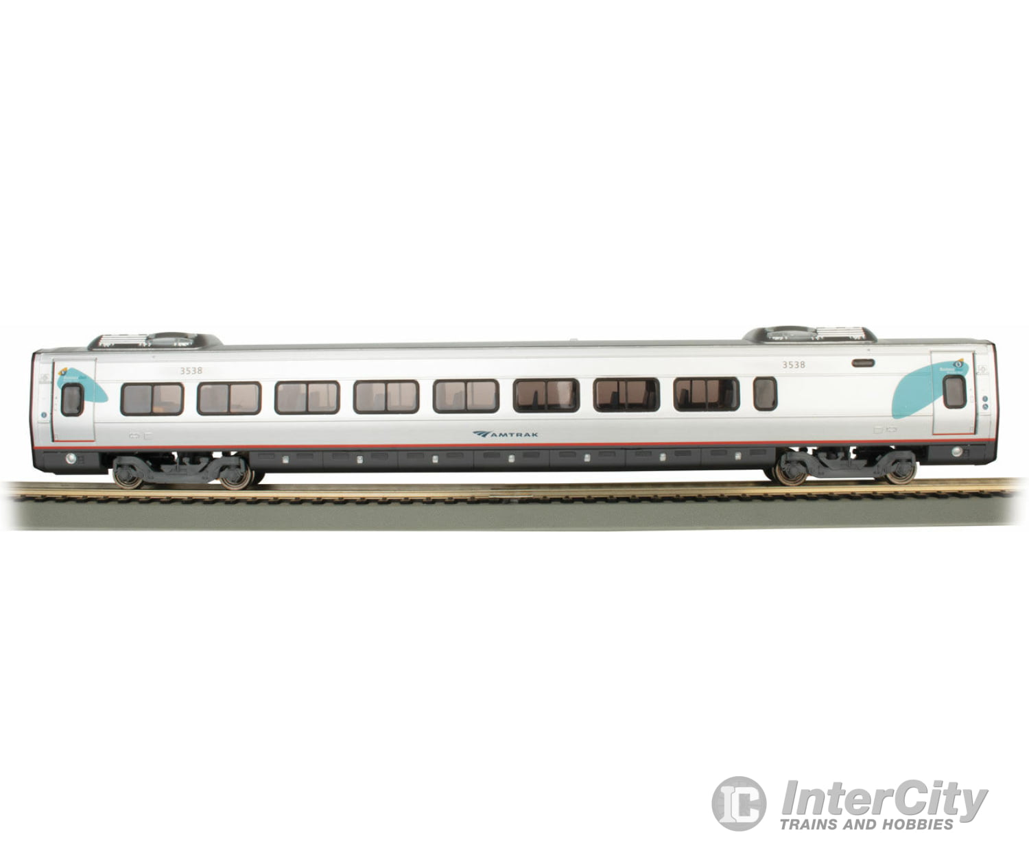 Bachmann 89947 Acela Business Class Coach With Interior Lights - Ready To Run Spectrum(R) -- Amtrak