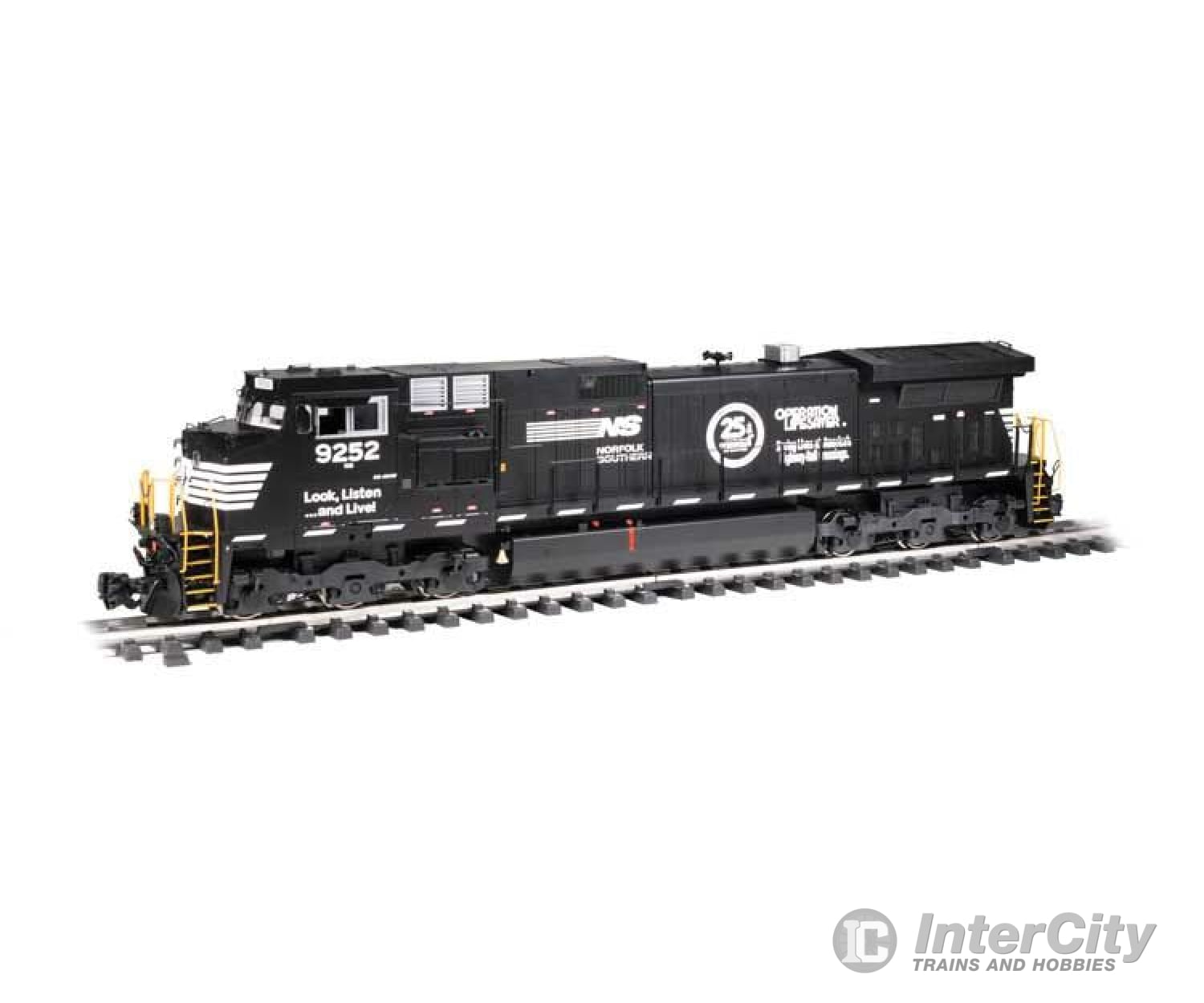 Bachmann 90908 Ge Dash 9-44Cw - Standard Dc -- Norfolk Southern 9252 (Black White Operation