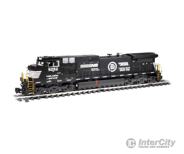 Bachmann 90908 Ge Dash 9-44Cw - Standard Dc -- Norfolk Southern 9252 (Black White Operation