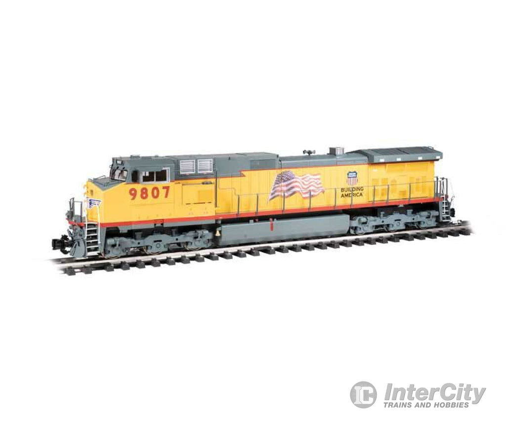 Bachmann 90909 Ge Dash 9-44Cw - Standard Dc -- Union Pacific 9807 (Armour Yellow Gray Building