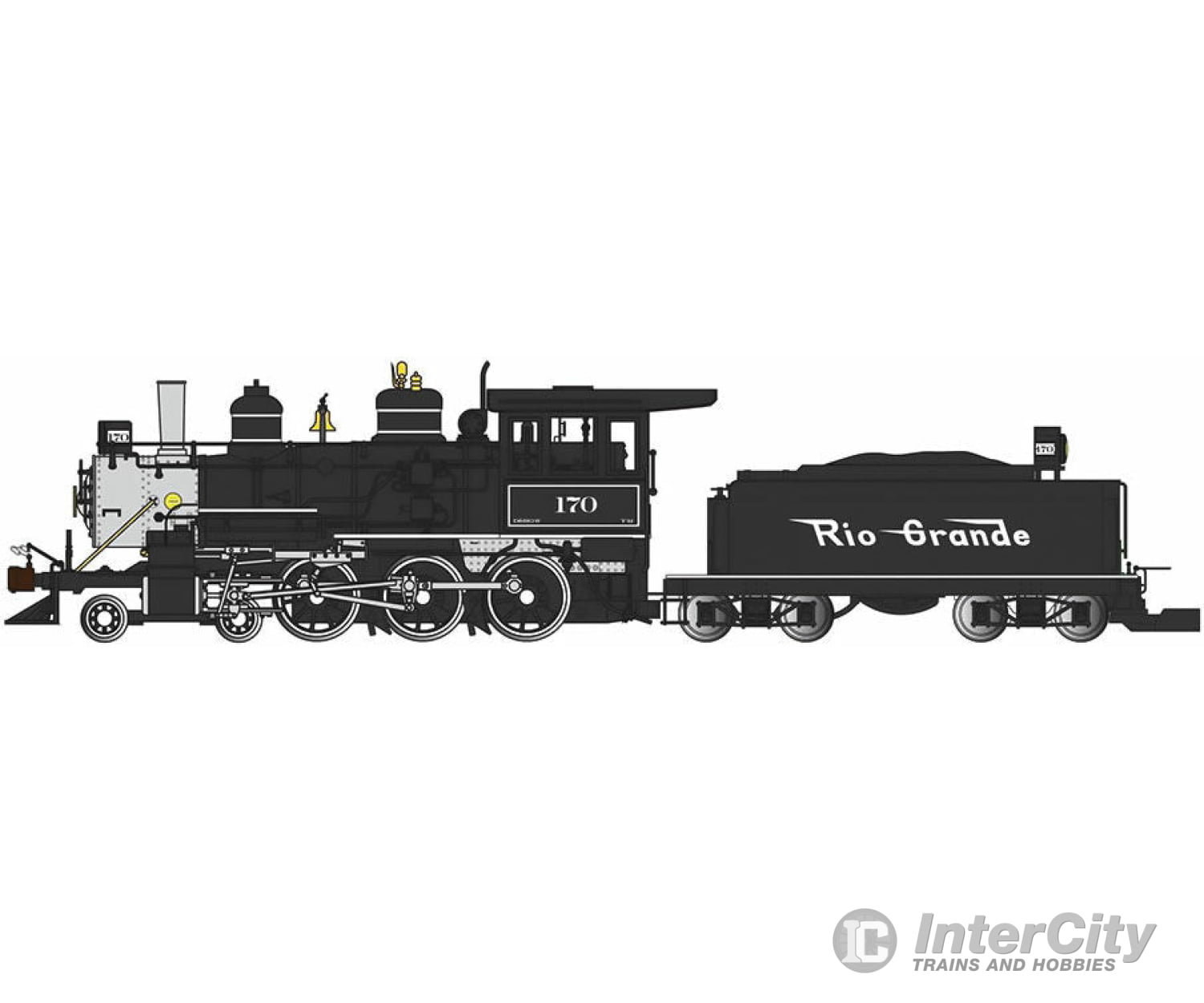 Bachmann 91801 4-6-0 - Standard Dc Sound-Ready With Installed Speaker -- Denver & Rio Grande Western