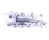 Bachmann 91804 G Black Undec 4-6-0 Metal Gears and Rods Steam Locomotive Undecorated DCC Ready - Locomotives