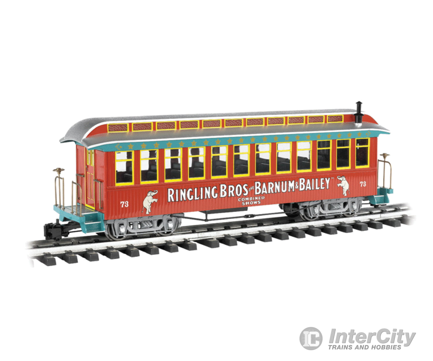 Bachmann 92711 Jackson Sharp Wood Coach - Ready To Run -- Ringling Bros. And Barnum & Bailey(Tm) #73