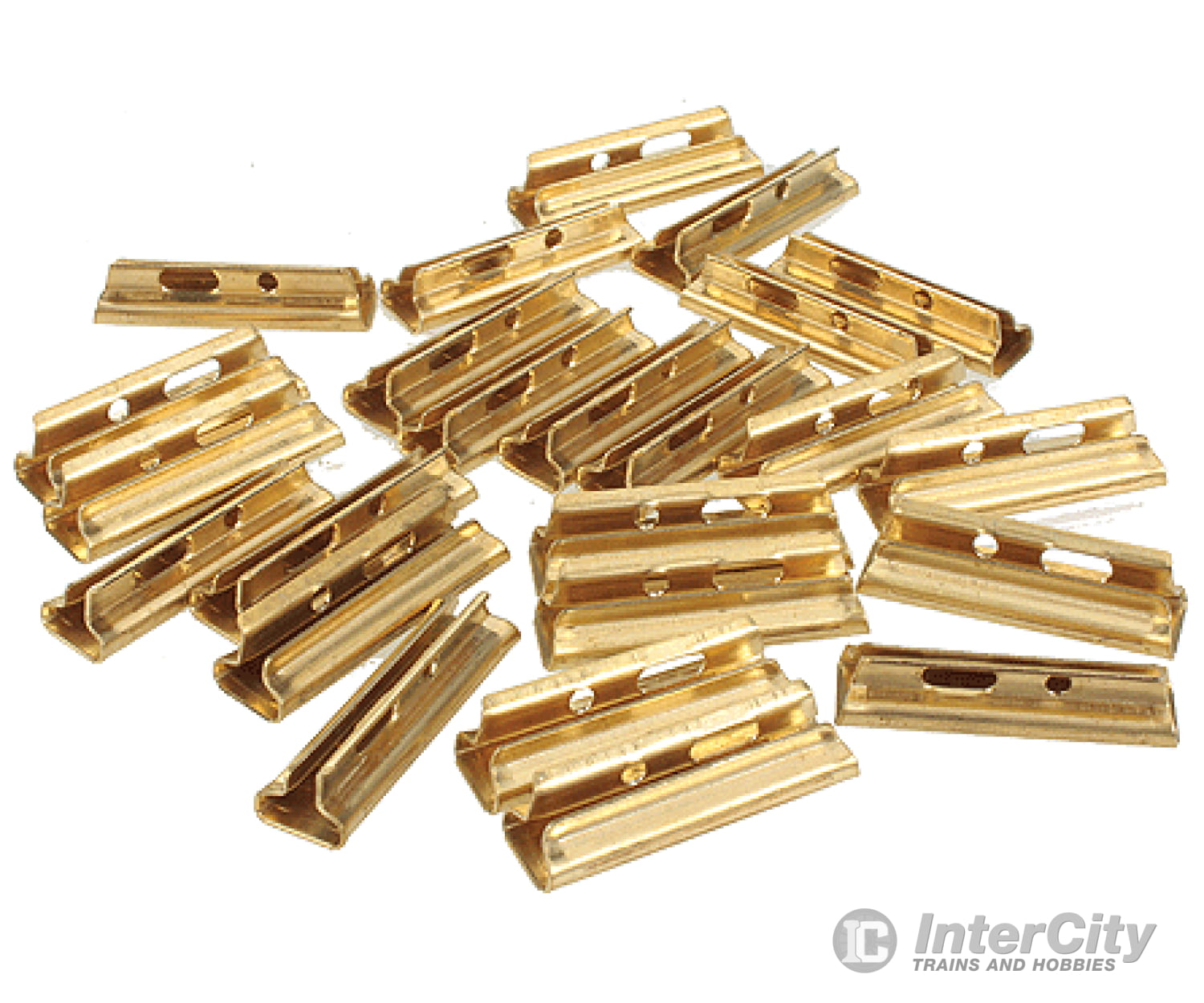 Bachmann 94657 Rail Joiners -- For European-Style Track W/Brass Pkg(24) Accessories