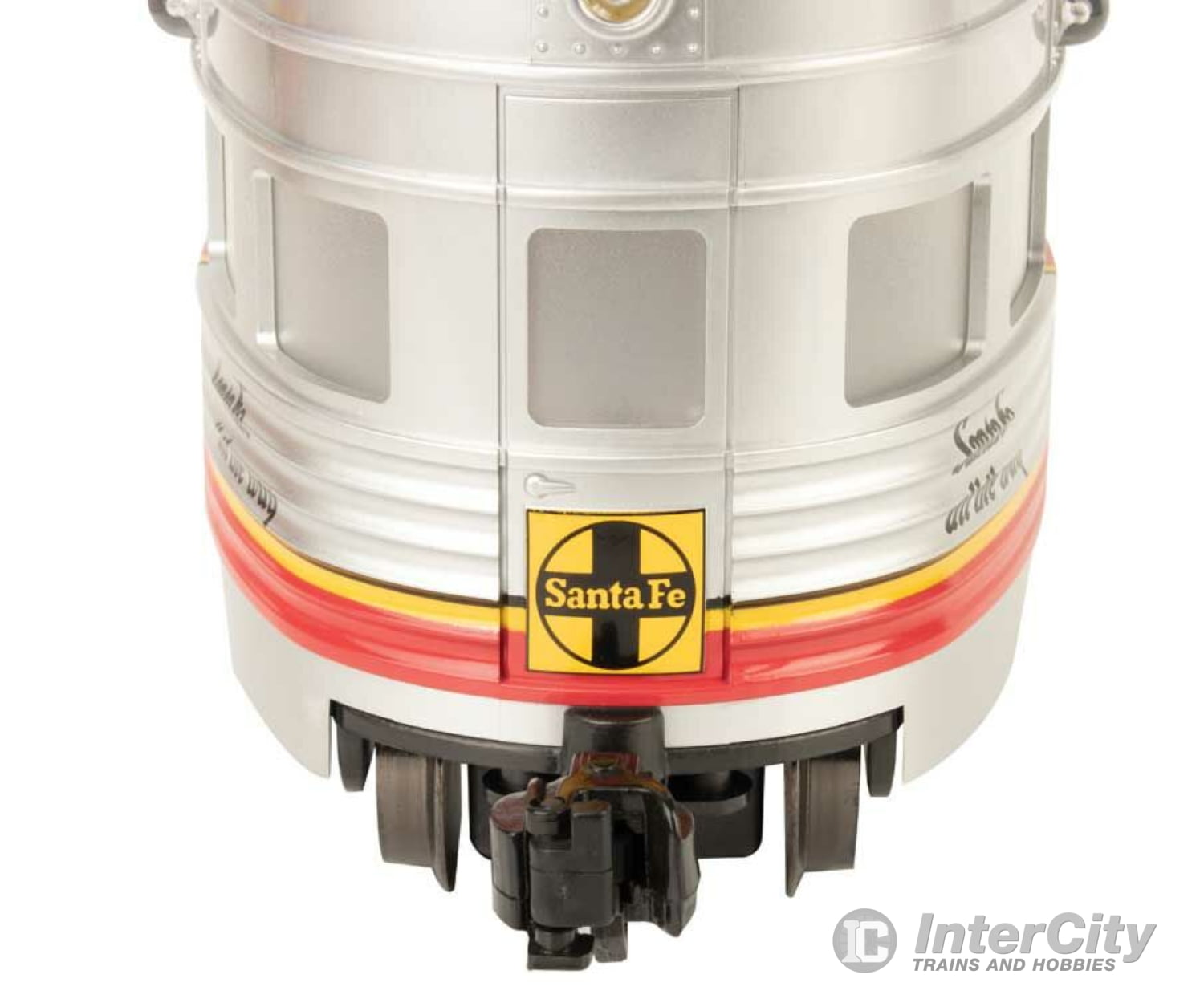 Bachmann 96284 Eggliner - Standard Dc -- Santa Fe (Warbonnet; Silver Red; ...All The Way Slogan)