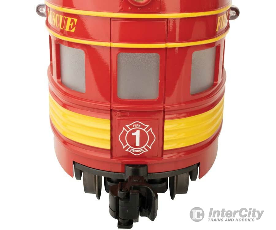 Bachmann 96287 Eggliner - Standard Dc -- Fire Rescue (Red Yellow) Locomotives & Railcars