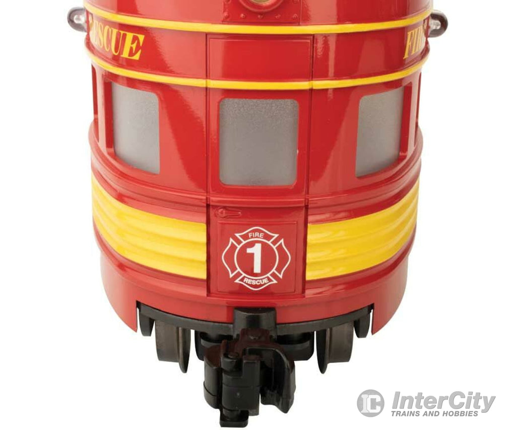 Bachmann 96287 Eggliner - Standard Dc -- Fire Rescue (Red Yellow) Locomotives & Railcars