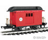 Bachmann 97088 Wood Baggage Car - Ready To Run Lil Big Haulers -- Short Line Railroad (Red Black)