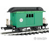 Bachmann 97092 Wood Baggage Car - Ready To Run Lil Big Haulers -- Short Line Railroad (Green Black)